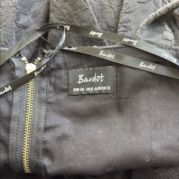 Bardot Black Sweetheart Sheath Mini Dress - Picture 9 of 10